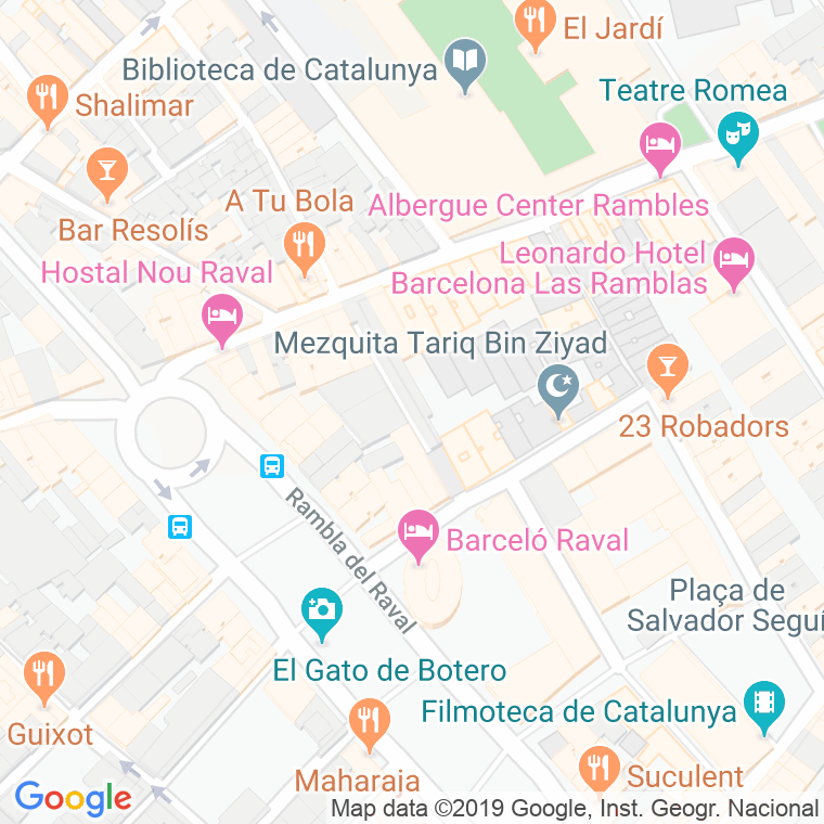 Código Postal calle Bernardi Martorell, passatge en Barcelona