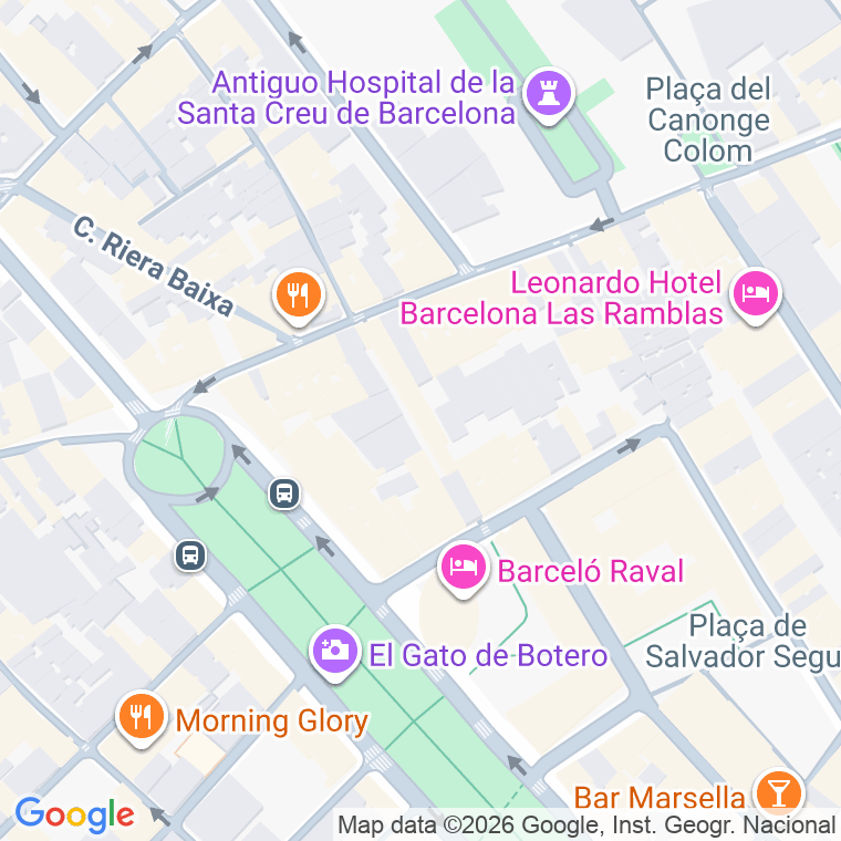 Código postal de Bernardi Martorell, Passatge en Barcelona