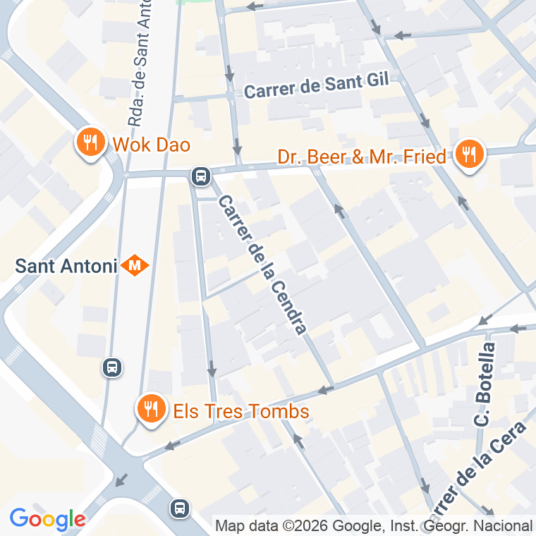 Código postal de Cendra en Barcelona