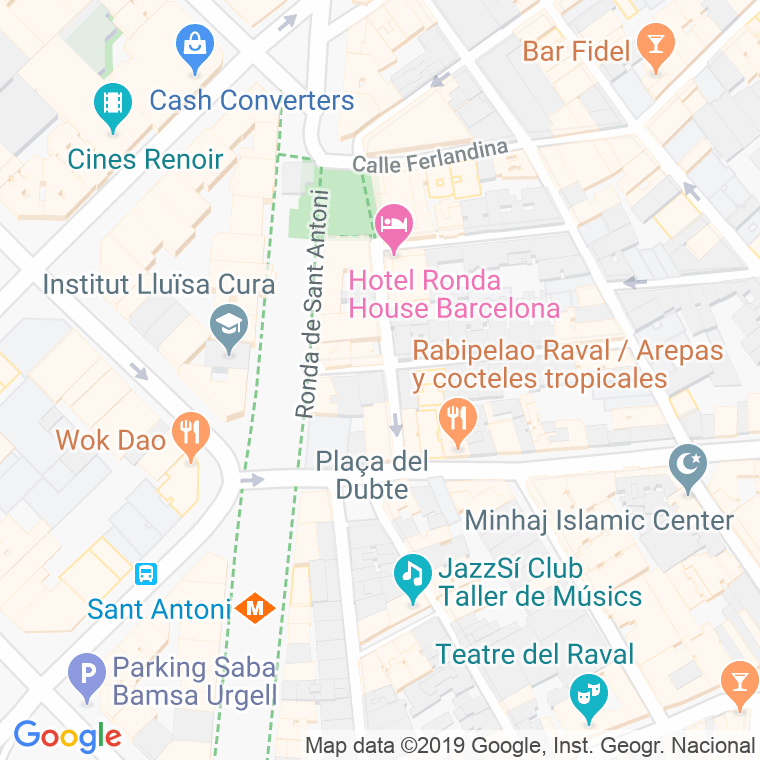 Código Postal calle Estel en Barcelona