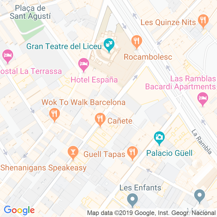 Código Postal calle Penedides en Barcelona