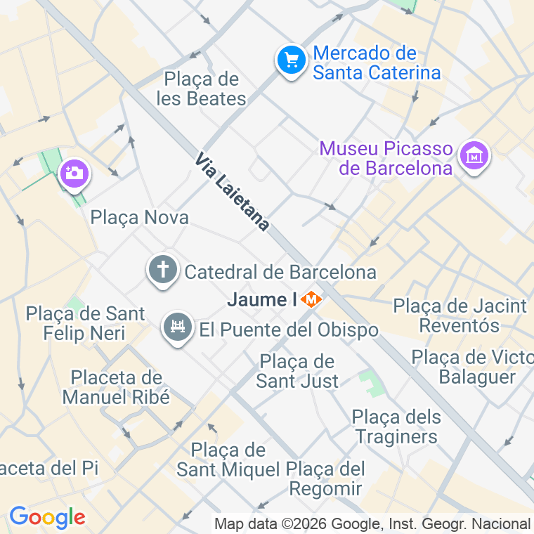Código postal de Pl Ramon Berenguer el Gran en Barcelona