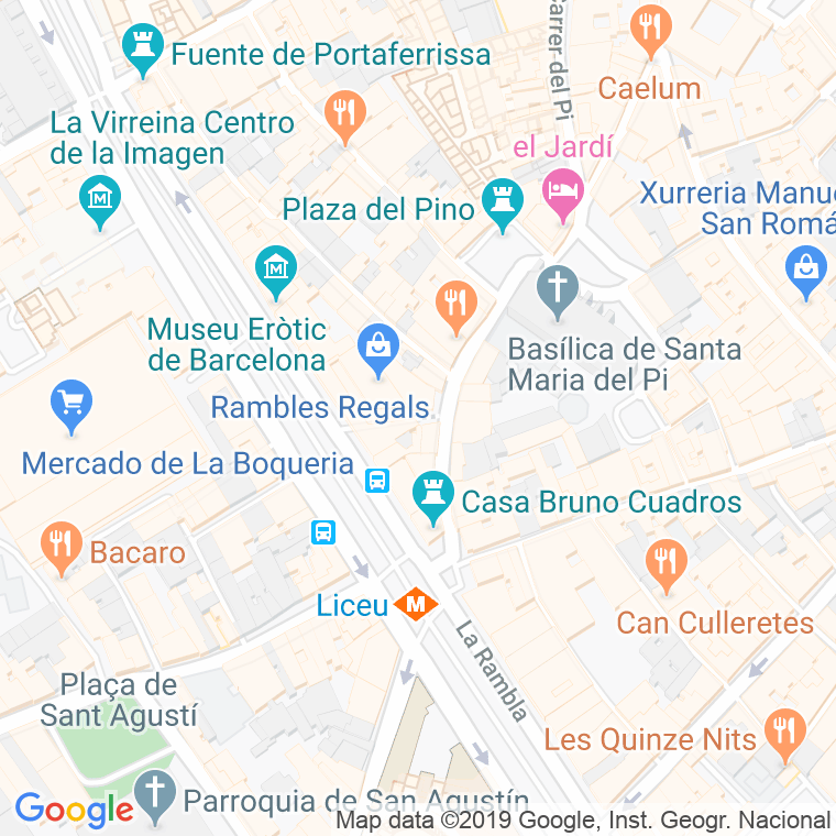 Código Postal calle Amadeu Bagues, D', passatge en Barcelona