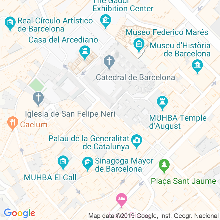 Código Postal calle Bisbe en Barcelona