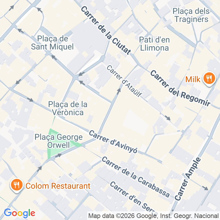 Código postal de Comtessa de Sobradiel en Barcelona