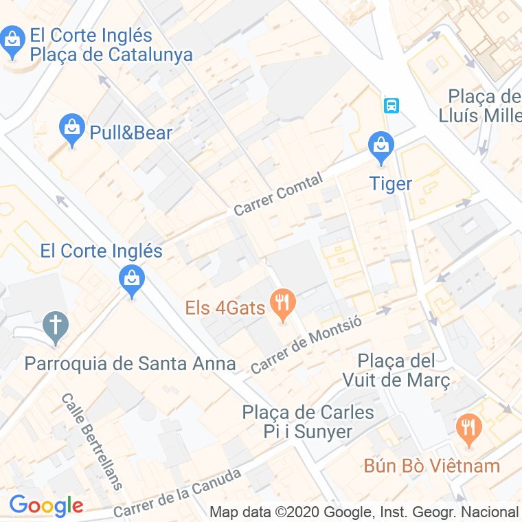 Código Postal calle Espolsa-sacs en Barcelona