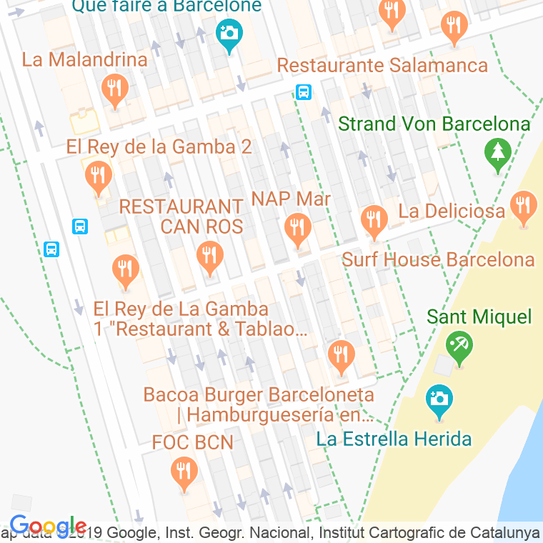 Código postal de Almirall Aixada en Barcelona