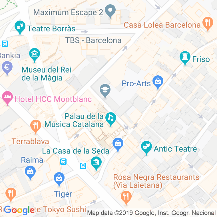 Código postal de Amadeu Vives en Barcelona