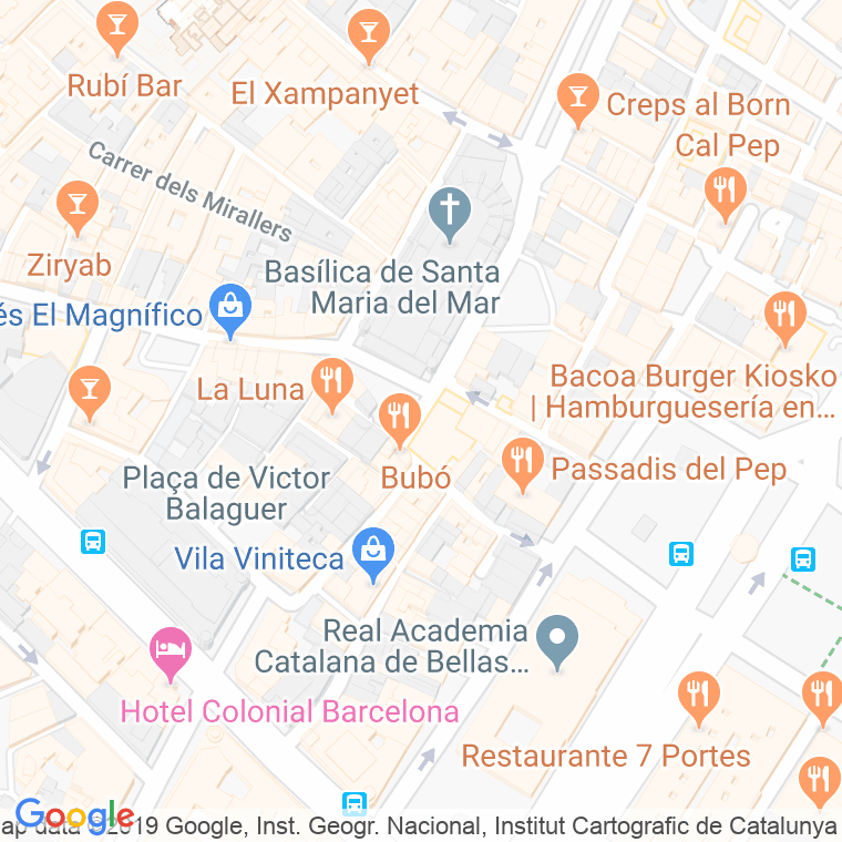 Código Postal calle Anisadeta en Barcelona