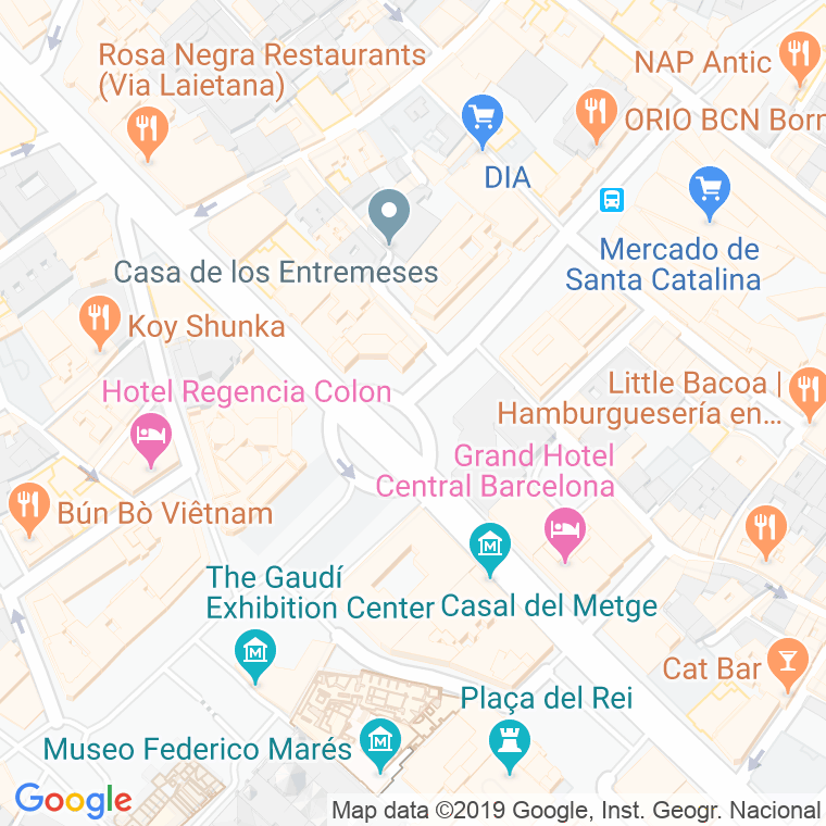 Código postal de Antoni Maura, Plaça en Barcelona