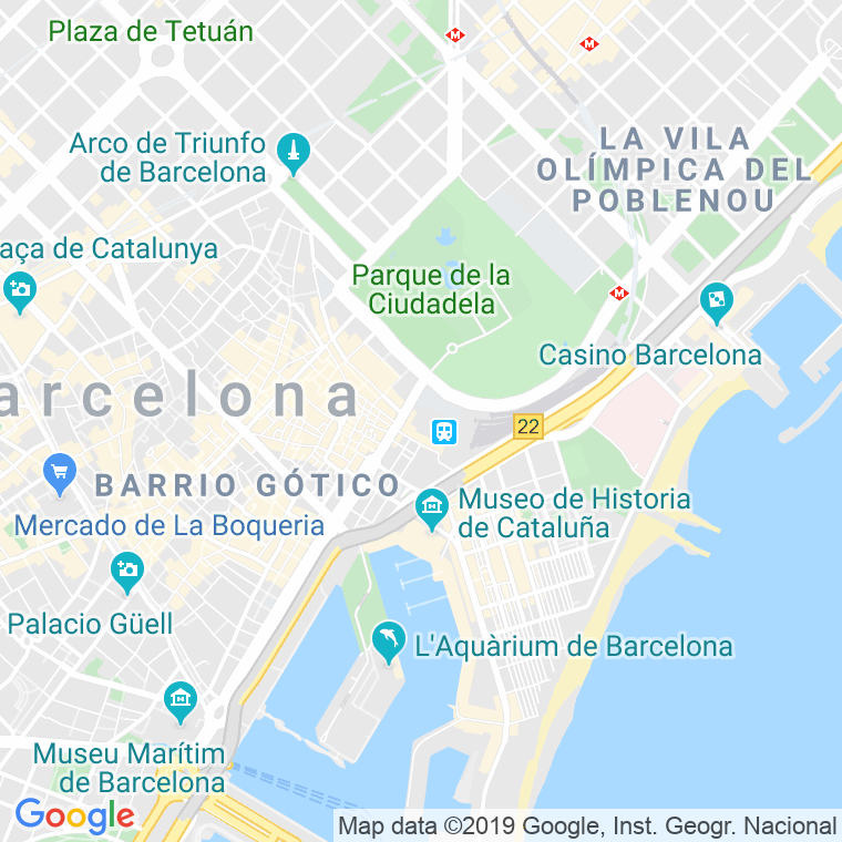 Código postal de Antonio Lopez, D', Plaça (impares del 3 al 3)  (pares del 2 al 4) en Barcelona
