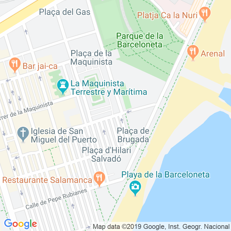 Código postal de Berenguer Mallol en Barcelona
