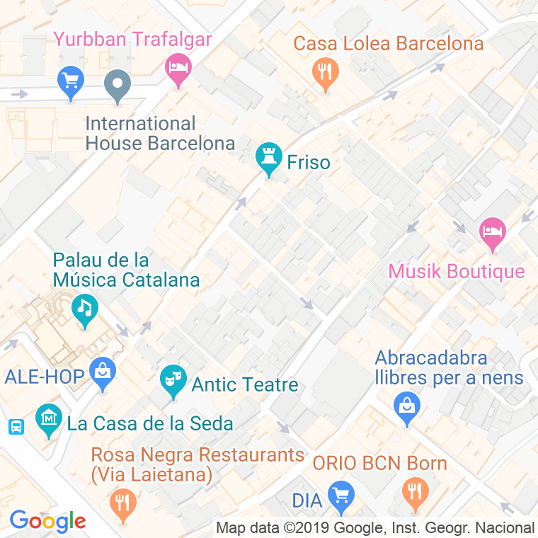 Código postal de Bou de Sant Pere en Barcelona