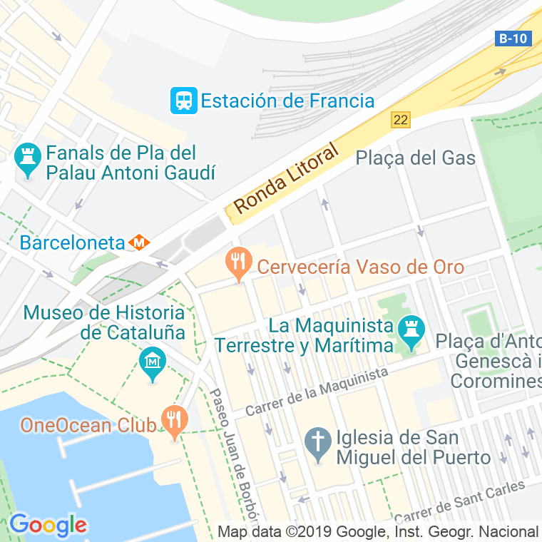 Código postal de Carbonell, De, Passatge en Barcelona