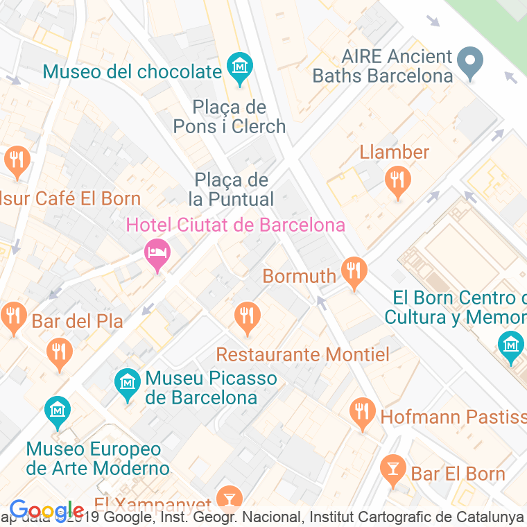 Código postal de Corretger en Barcelona