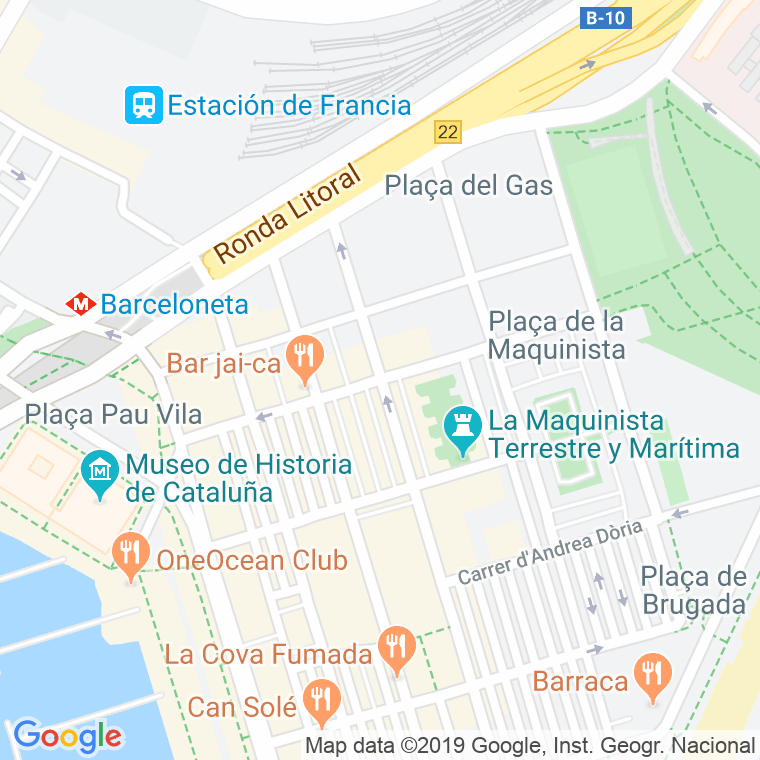 Código postal de Ginebra en Barcelona