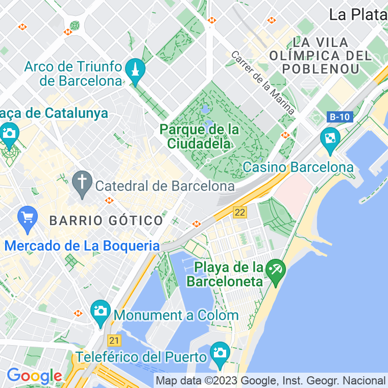 Código postal de Jardins de Fonsere I Mestre en Barcelona