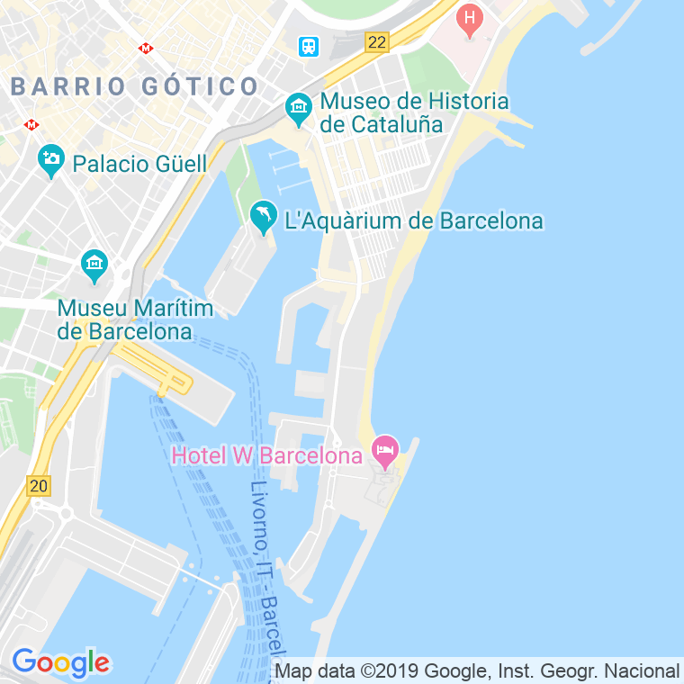 Código postal de Joan de Borbo Comte de Barcelona, Passeig (impares del 1 al 73)  (pares del 2 al 74) en Barcelona