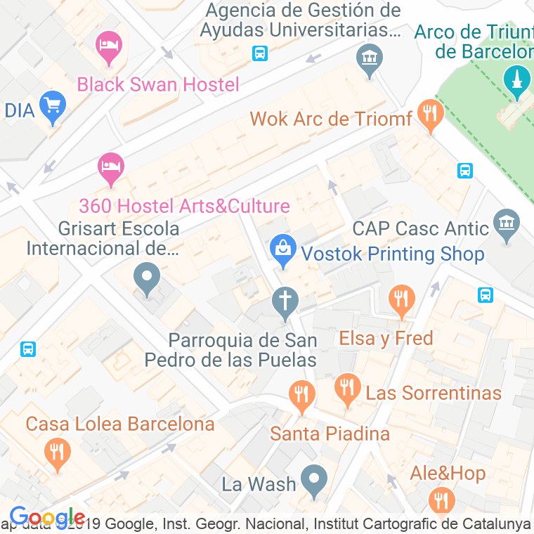 Código postal de Lluis el Piados en Barcelona