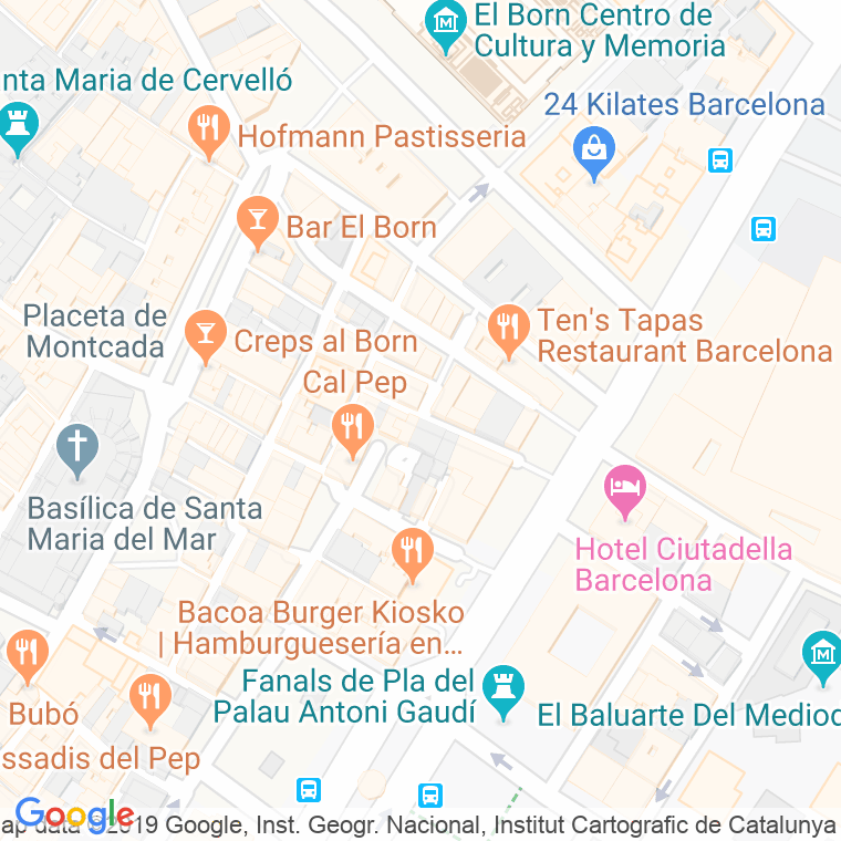 Código postal de Pescateria en Barcelona