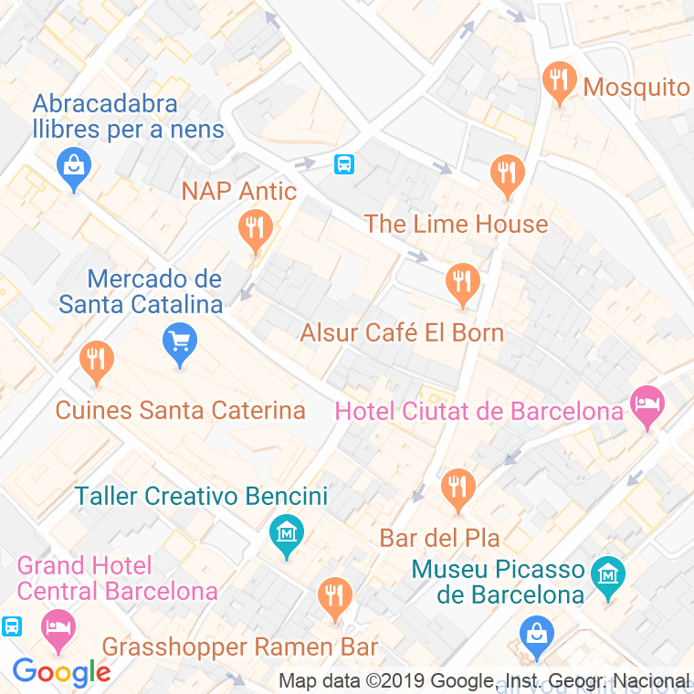 Código postal de Sant Domenec de Santa Caterina en Barcelona