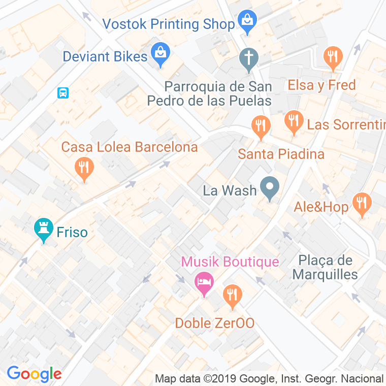 Código postal de Victoria en Barcelona