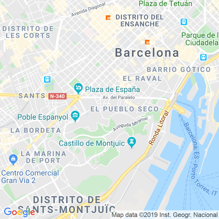 Código Postal calle Barri Sant Isidre en Barcelona