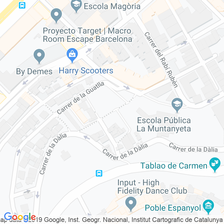 Código Postal calle Begonia en Barcelona