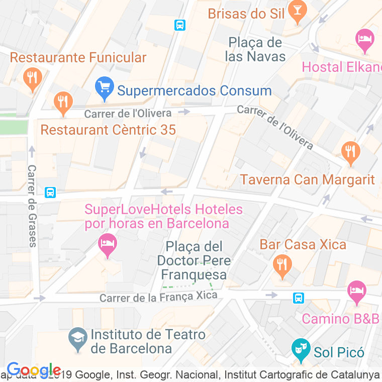 Código Postal calle Bobila en Barcelona