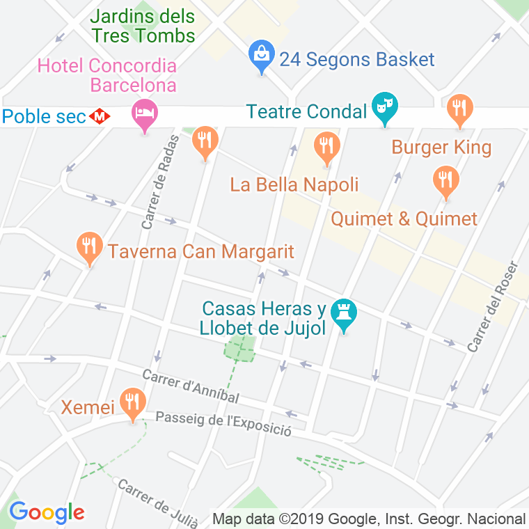 Código Postal calle Elkano en Barcelona