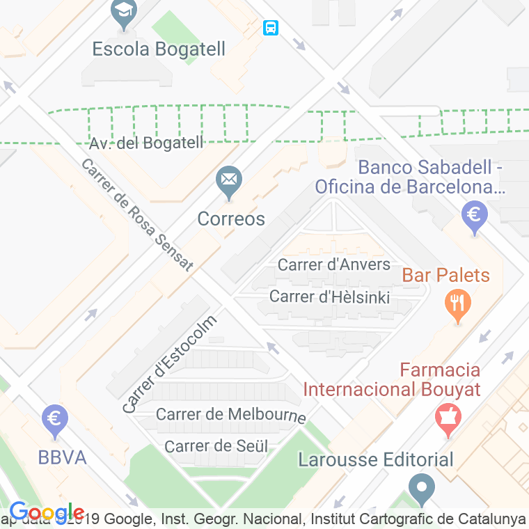 Código Postal calle Amsterdam, D' en Barcelona