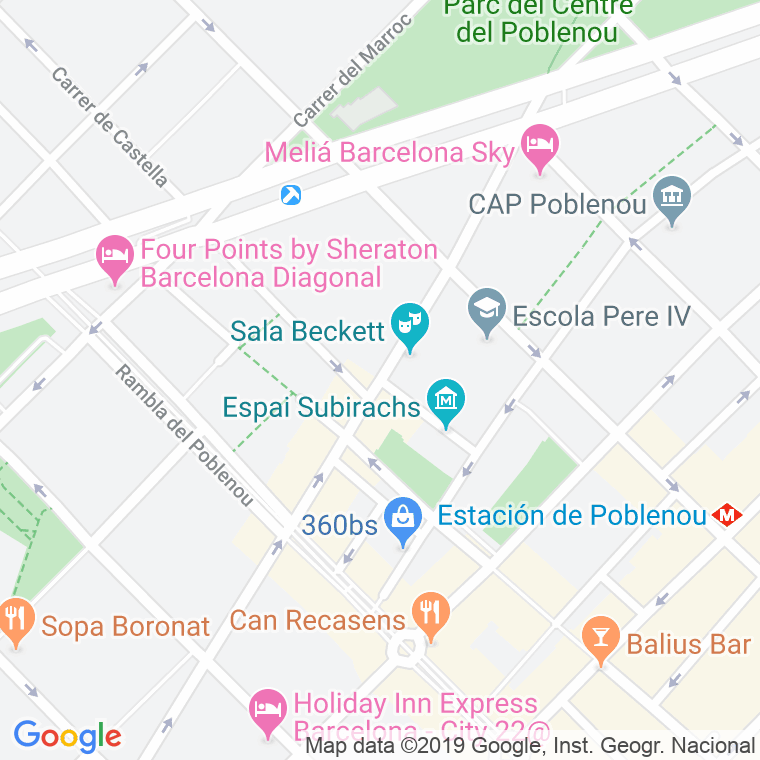 Código Postal calle Batista en Barcelona