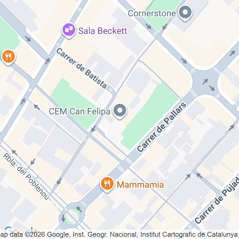 Código postal de Can Felipa, De, Plaça en Barcelona
