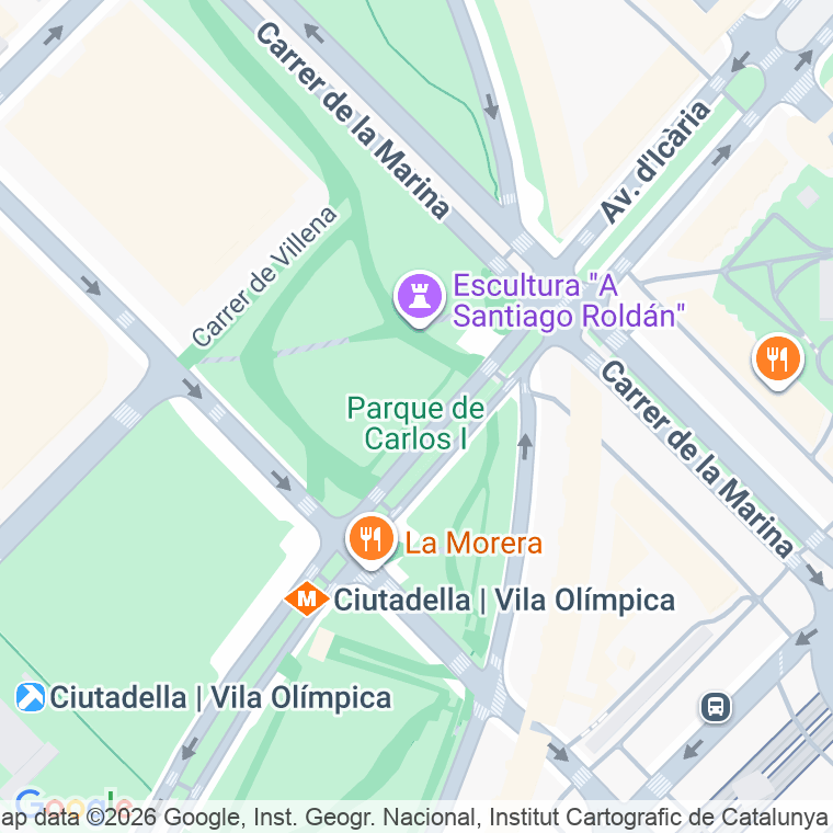 Código postal de Carles I, De, Parc en Barcelona