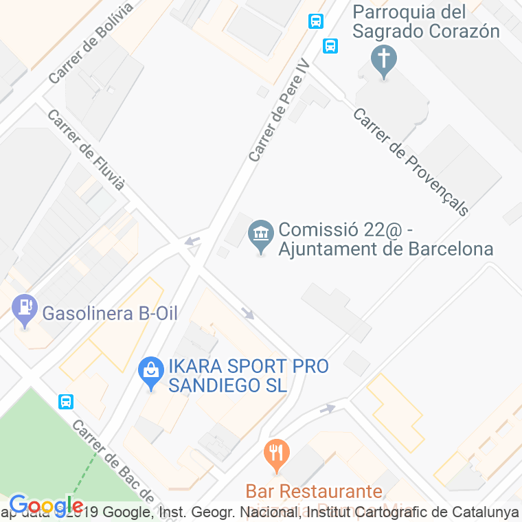 Código Postal calle Cristobal De Moura, De   (Impares Del 1 Al 19)  (Pares Del 2 Al 22) en Barcelona