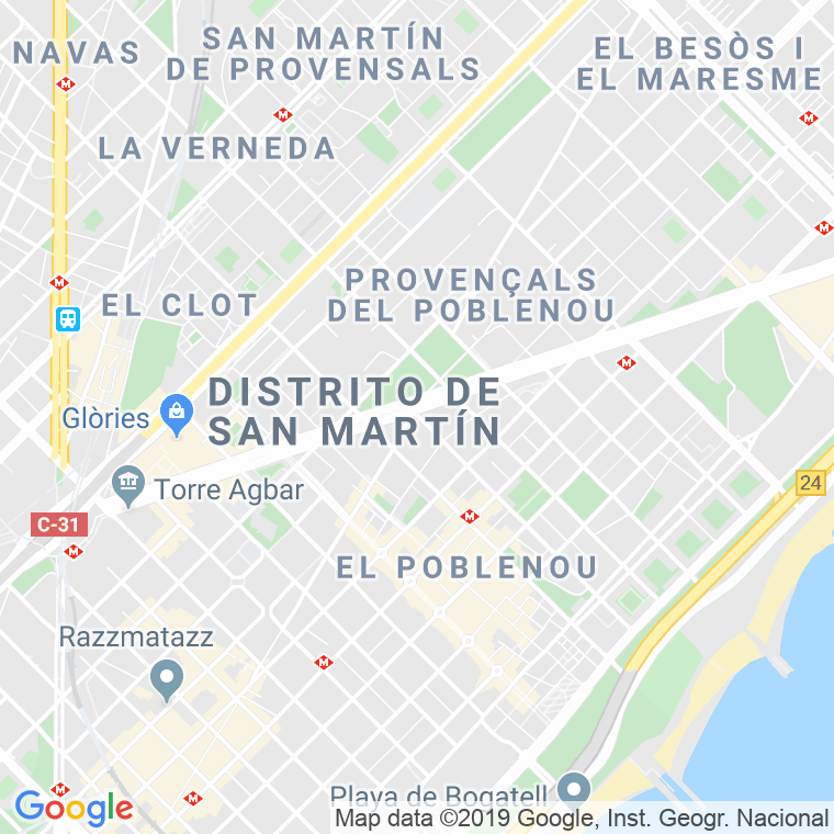 Código Postal calle Lope De Vega   (Impares Del 1 Al 149)  (Pares Del 2 Al 160) en Barcelona