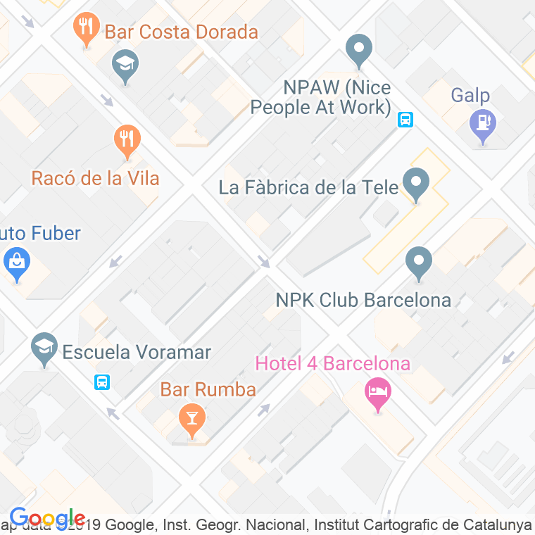 Código Postal calle Mas De Roda, passatge en Barcelona