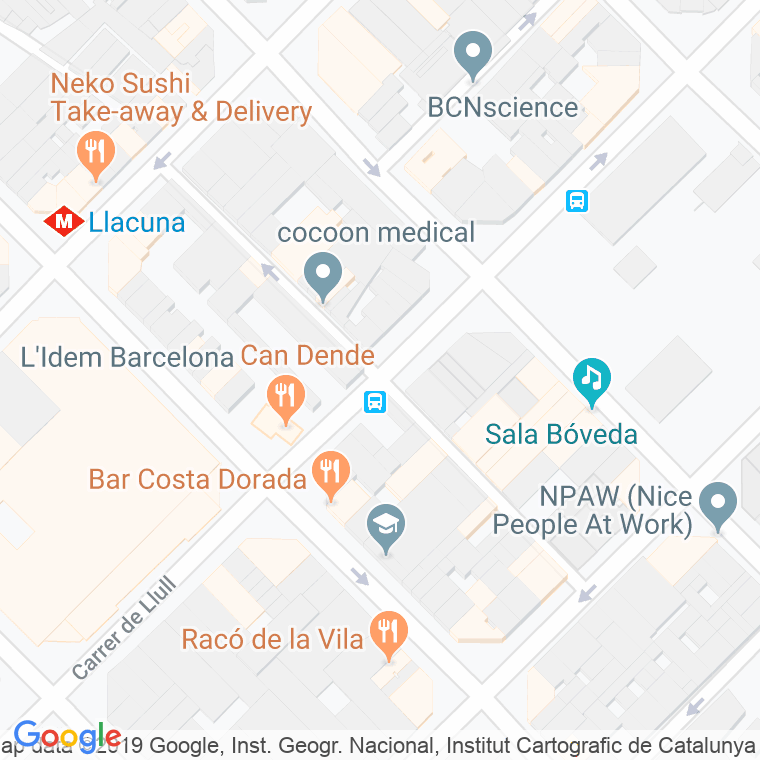 Código Postal calle Masoliver, passatge en Barcelona