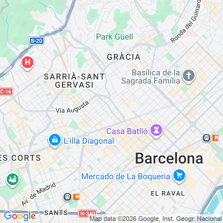 Código postal de Balmes   (impares del 3 al 79)  (pares del 2 al 80) en Barcelona