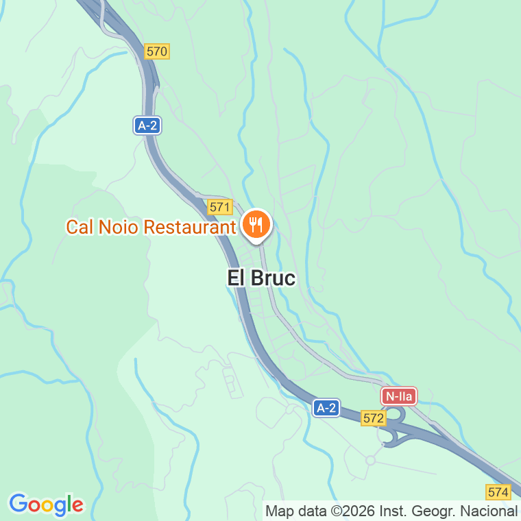 Código postal de Bruc   (impares del 49 al 117)  (pares del 54 al 124) en Barcelona