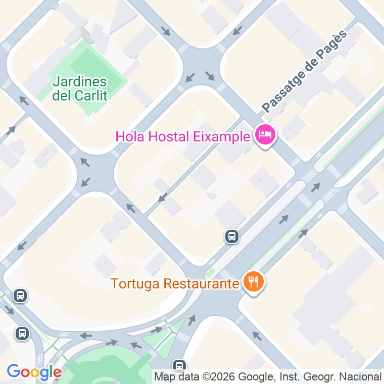 Código postal de Escoles, de Les, Passatge (impares del 1 al Final)  (pares del 2 al Final) en Barcelona