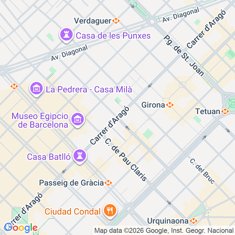 Código postal de Roger de Lluria   (impares del 27 al 97)  (pares del 36 al 98) en Barcelona