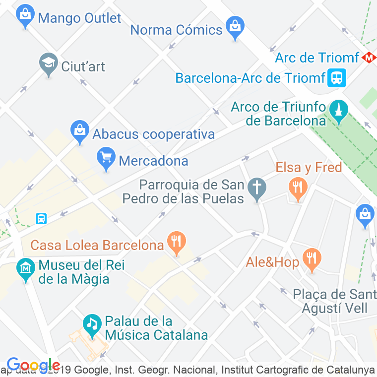 Código Postal calle Trafalgar en Barcelona
