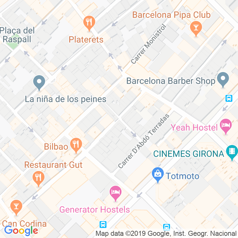 Código Postal calle Lluis Vives en Barcelona