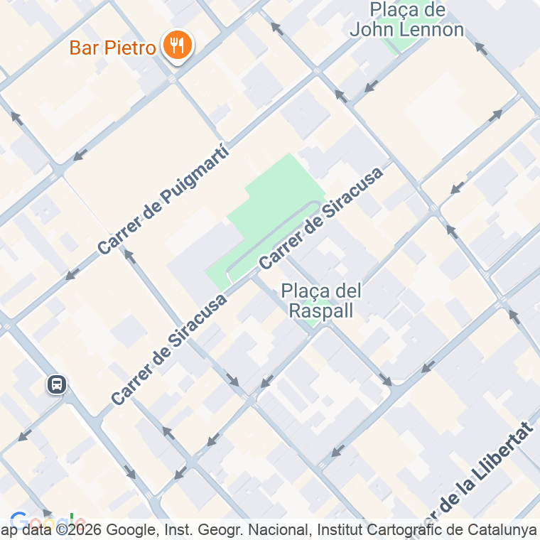 Código postal de Siracusa en Barcelona