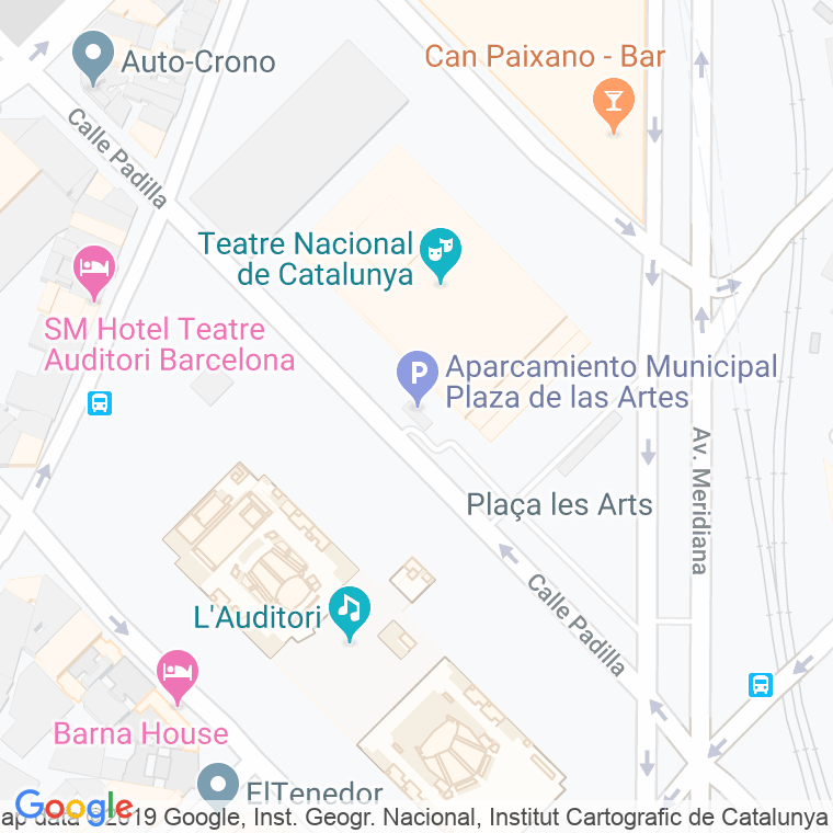 Código Postal calle Arts, Les, plaça en Barcelona