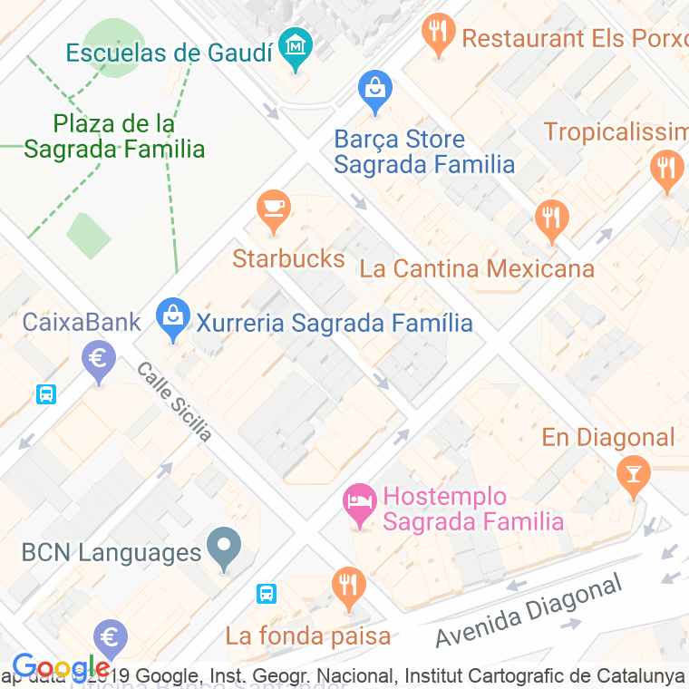 Código Postal calle Maiol, passatge en Barcelona