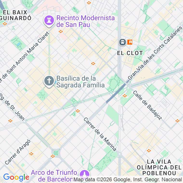 Código postal de Valencia   (impares del 373 al 543)  (pares del 372 al 552) en Barcelona