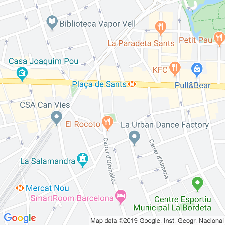 Código Postal calle Bonet I Muixi, plaça en Barcelona