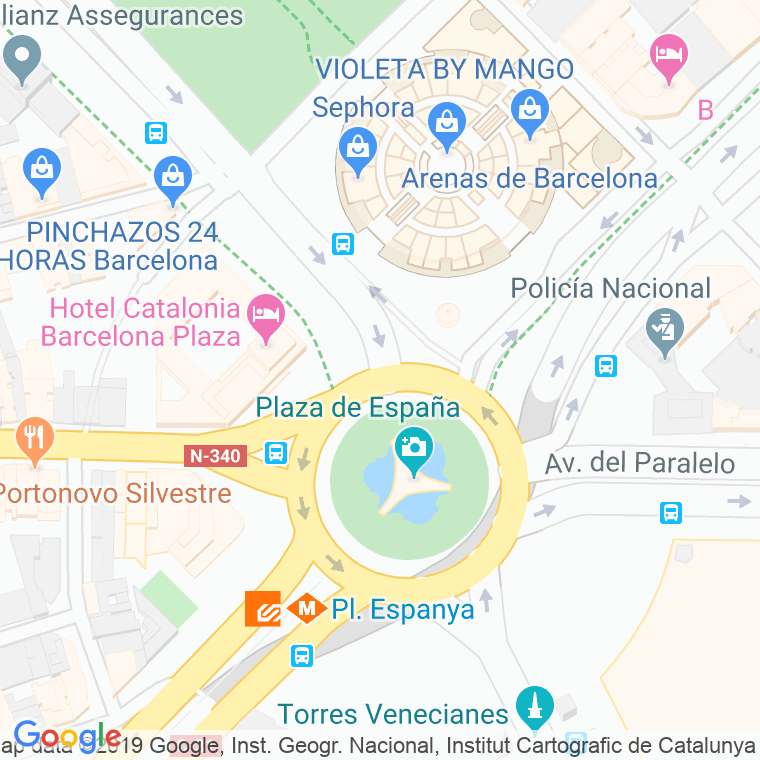 Código Postal calle Espanya, D', plaça (Impares Del 5 Al 7)  (Pares Del 6 Al 8) en Barcelona